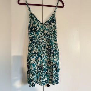 Wild Fable floral ruffle-tiered mini dress